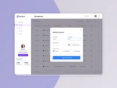 Add customer form app customer customer service design ecommerce ui uiux uiuxdesign web