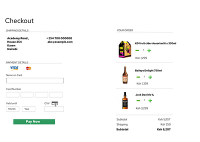 Check Out page checkout page dailyui day002 ui ui design web