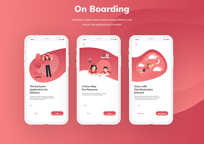 On Boarding Design app design design designer illustration ios mobile ui uiux uiuxdesign ux