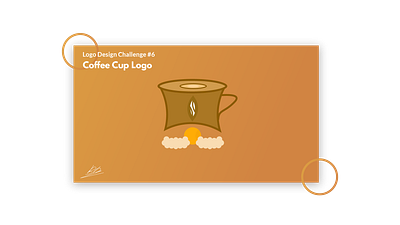 Logo Design Challenge #6: Coffee Cup branding icon illustration logo