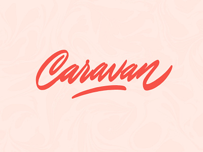 Caravan branding design freelance handlettering lettering logo logotype type typography