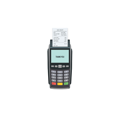 payment machine and credit card. POS terminal confirms the payme credit creditcard illustration isometric money payment post terminal vector