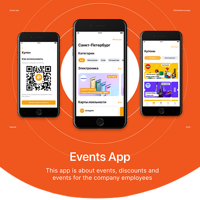 Events App android design events ios mobile ui ux