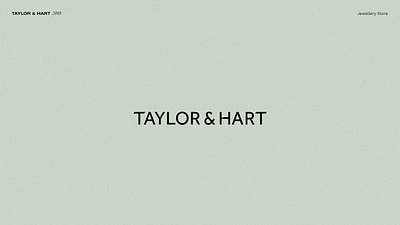 Taylor & Hart Logo Design brand brand identity branding custom design identity jewellery logo logo design logotype luxury typography