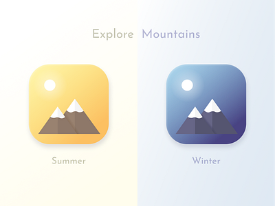 Icon #005 agnesedaily app branding dailyui design icon icon app illustration logo mountains nature ui