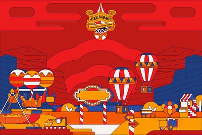 Alek Gadang Festival branding graphic design illustration ilus layout logo