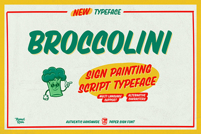 Broccolini FREE FONT creative design font free free font graphic design illustration lettering letters script font type design typeface typography