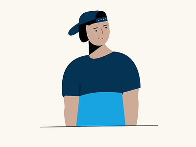 🧒 Character adobe boy character design flat illustration illustrator