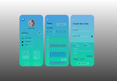 Task manager app blue book branding design gradient green icon illustration illustrator logo task task list task management task manager ui ux vector web website