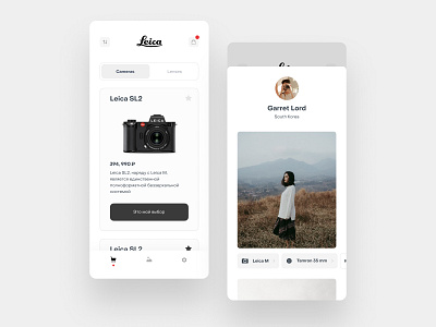 Lieca store concept app app design design ios leica mobile store ui uidesign ux