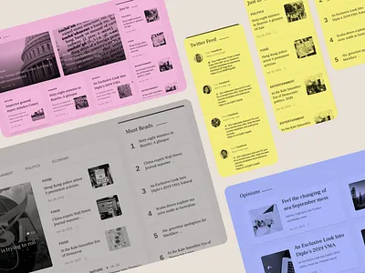 Online News/Magazine Portal branding color corporate experiment feed magazine news online portal ui ux web