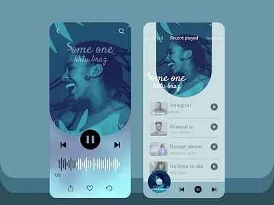 music palyer app appdesign design illustration mobile music music app music player new ui uidesign ux