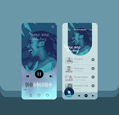 music palyer app appdesign design illustration mobile music music app music player new ui uidesign ux