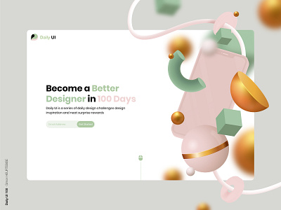 Daily UI 100 - Redesign Daily UI Landing Page daily daily 100 challenge daily100 dailyui dailyuichallenge design landing landing page design landingpage pattern ui uidesign uiux userinterface uxdesign webdesigner