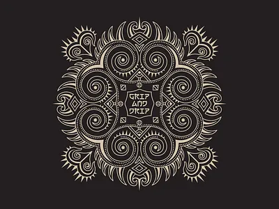 Mandala design illustration minimal vector