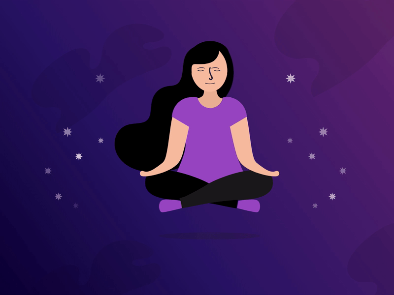 Mindfulness animation calm invision studio meditation mind mindfulness peace