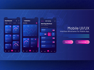 Workout Analysis Application app concept theme workout