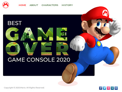 Mario Game redesign layout desktop game ui game website layout design layoutdesign layouts typography ui ui ux ui kit uidesign uiux uxui web website design