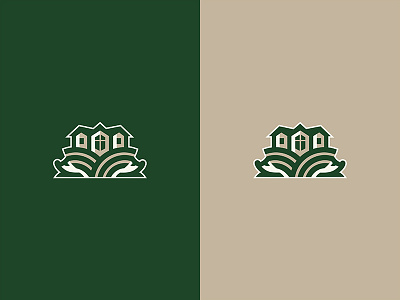 Yezhiki construction cottage cottage village ecology field hedgehog house identity lawn logo townhouse