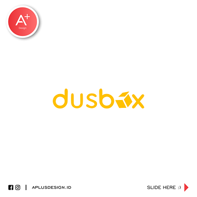 dusbox - box is a kardus box brand identity branding clean design logo simple simple logo square visual identity