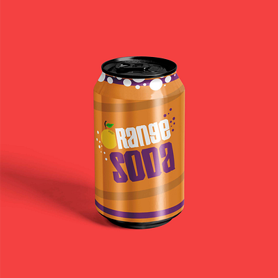 Orange Soda brand identity branding clean design fresh orange packaging soda soda can soft drink visual identity