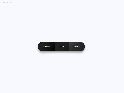 Daily UI Challenge #085 - Pagination dailyui navigation neumorphism pagination