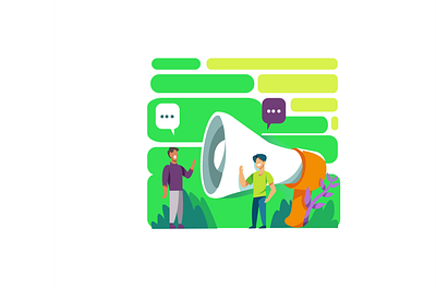 Two-way Communication app branding coronavirus covid19 design flat illustration flatdesign illustration illustrator journey pandemic trendy ui ux vector