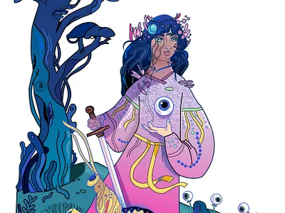 the kingdom sees all 2 art art for animation character design design digital art editorial illustration fine art illustration illustrator vector visual development