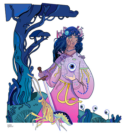 the kingdom sees all 2 art art for animation character design design digital art editorial illustration fine art illustration illustrator vector visual development