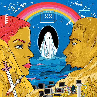 the xx album art album artwork art character design design digital art illustration illustrator vector visual development