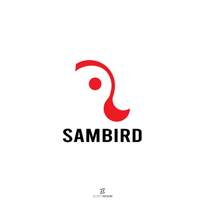 SAMBIRD Logo Design bird logodesign red simple logo