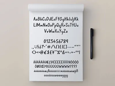 Grayscale font font font design