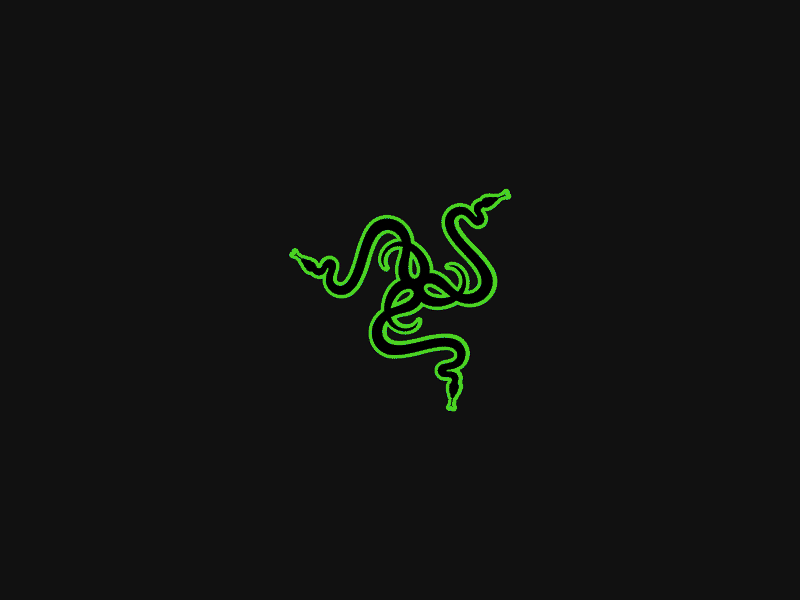 Razer Glitch Logo Animation 2d after effects animation animation 2d chroma motion design razer