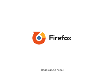 Firefox branding concept firefox fox logo logo design logotype minimalism redesign