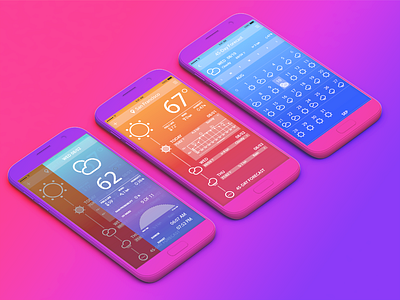 Weather App Concept app appdesign design ui ux