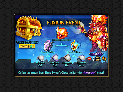 Game Event Screen UI design game ui icon design ui