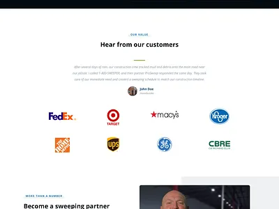 1-800-sweeper Homepage Redesign design homepage redesign ui web design