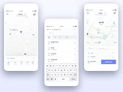 BiciApp - concept app ui bicycle bicycle app bicycles maps mobile ux