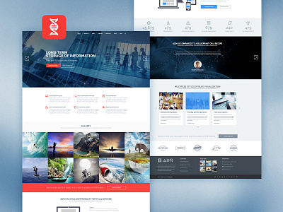 ADN Theme business corporate institutional module onepage template templatedesign theme webdesign website wordpress