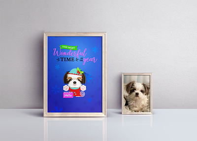 Puppy Portrait Commission design graphic design illustration poster art