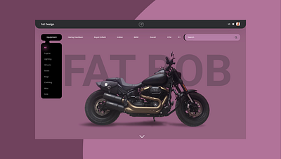 Hierarchy black concept design contrast design hierarchy illustration invision landingpage motorcycle motorcycles photoshop pink typography ui uidesign web web design website