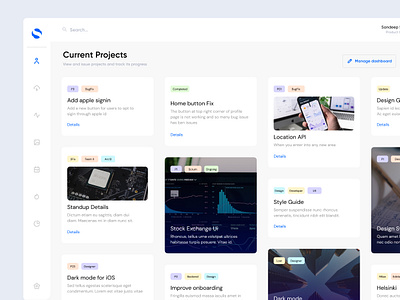Project Management Dashboard dashboard design interface management project scrum ui ux web website