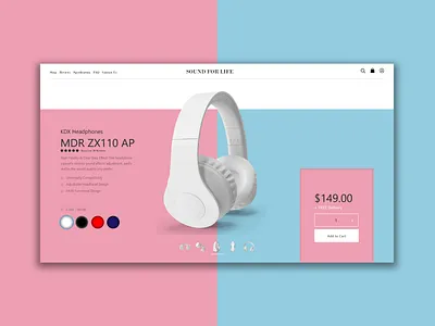 Customize Product blue customize dailyui design headphone illustration pink product ui ux