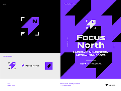 Focus North branding reject concept logo rejected