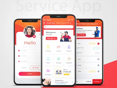 Service App applicaiton appstore branding dailyui design design app dribbble logo service app trendy ui ux