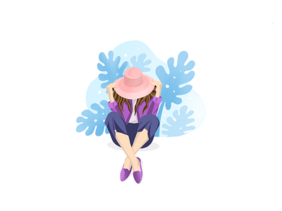Chillax design illustration procreate art vector