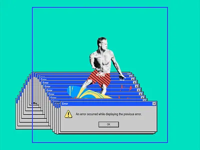 Surf's up! animation animation after effects animation design animations design error illustration surfer