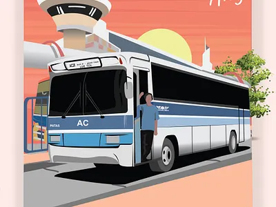 Blok M area design illustration vector