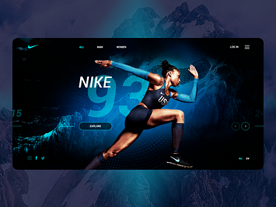 Nike. Design concept design ui ux web