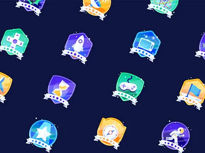 Achievement Badges achievement badges codeverse coding gamification learn system